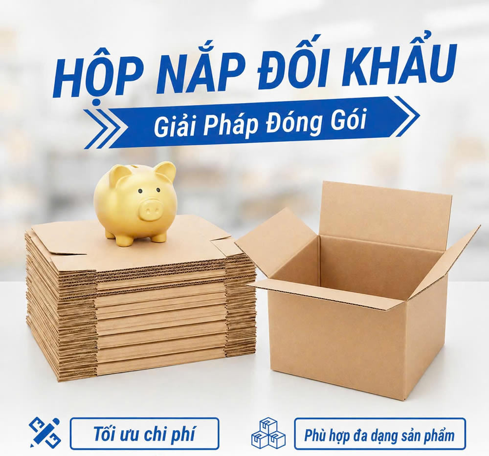 Th&ugrave;ng hộp carton bao b&igrave; t&uacute;i giấy H&agrave; Tĩnh