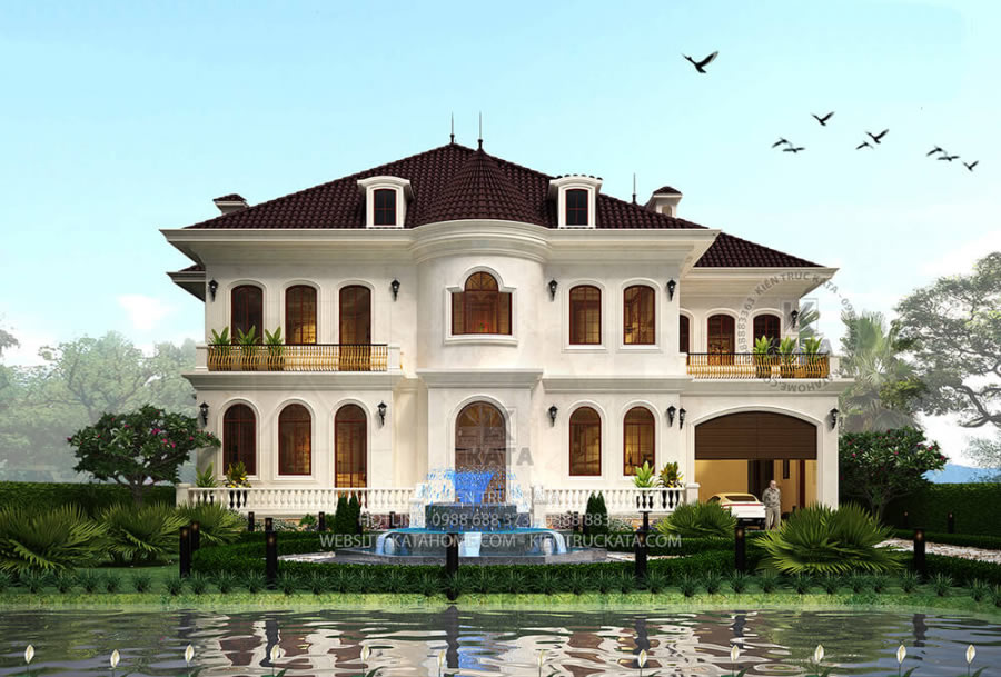 Thi công nhà vườn 2 tầng