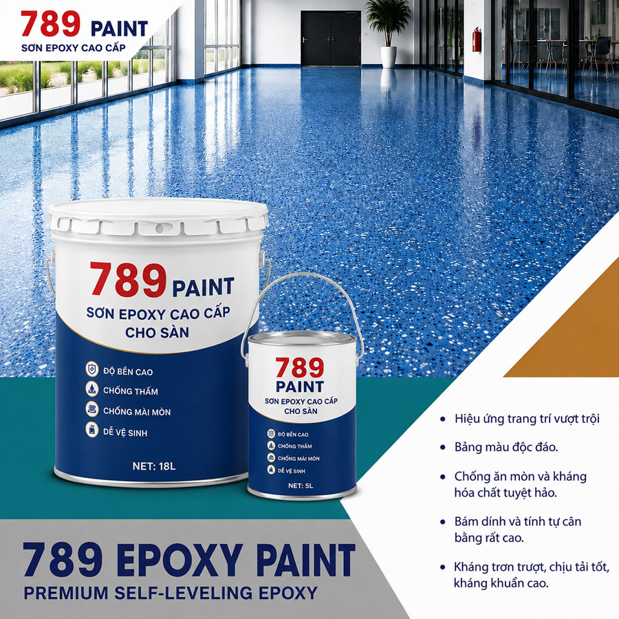 Thi c&ocirc;ng sơn s&agrave;n đ&aacute; m&agrave;i epoxy granito Vinh Nghệ An